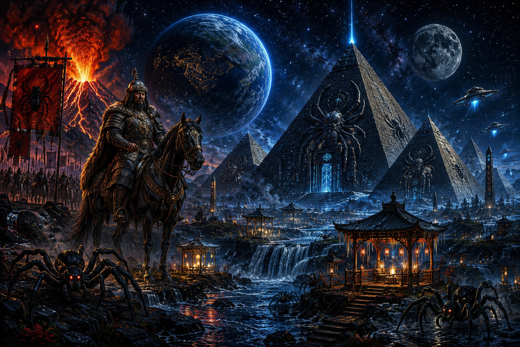 Spider’s WebStorAMMA | Cosmic Chaos Collection #00002 – Khan, Fire & Alien Pyramids