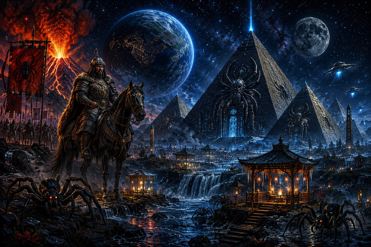 Spider’s WebStorAMMA | Cosmic Chaos Collection #00002 – Khan, Fire & Alien Pyramids