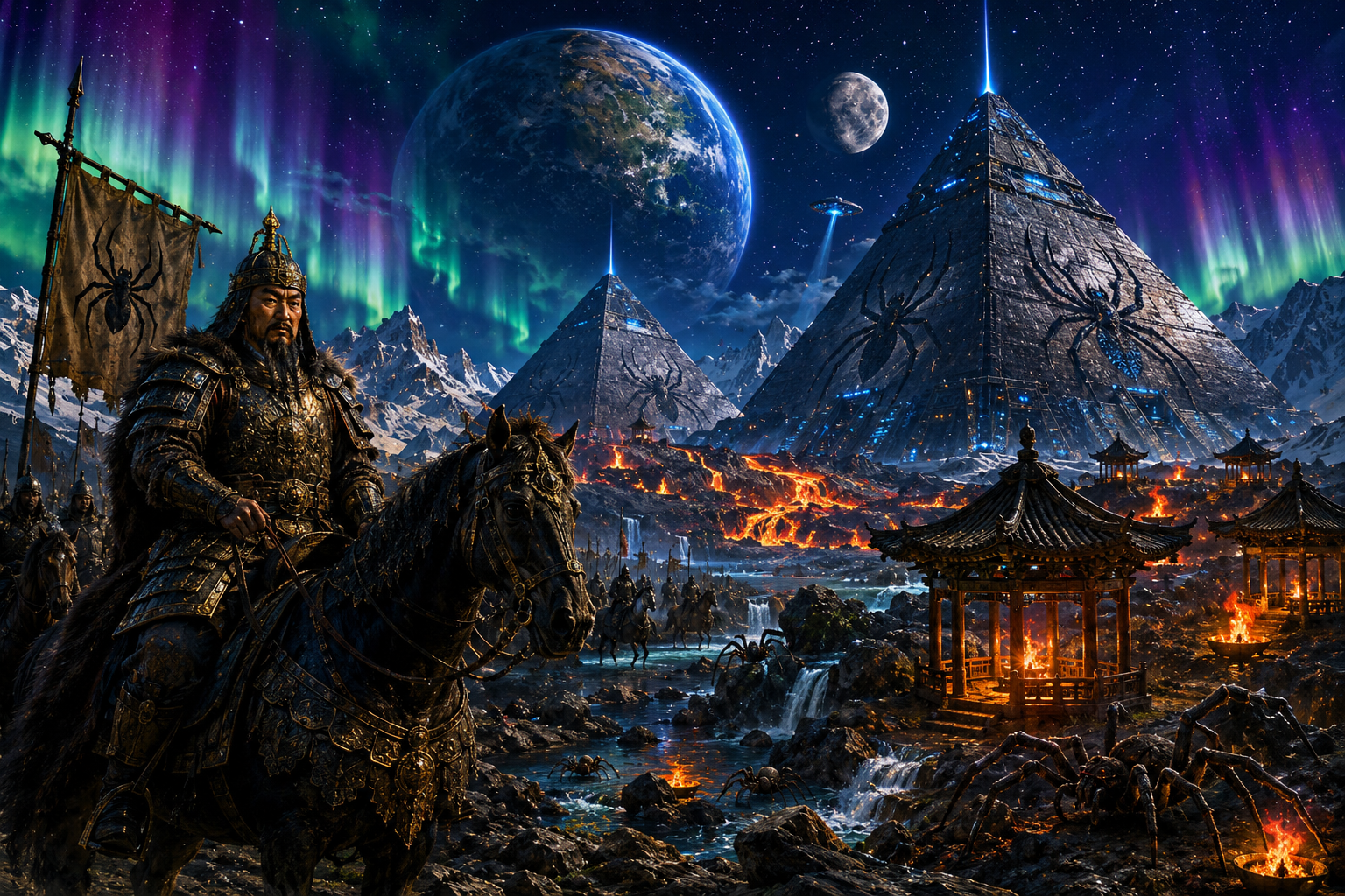 Spider’s WebStorAMMA | Cosmic Chaos Collection #00002 – Khan, Fire & Alien Pyramids